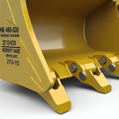 HB 480-530 경도 굴삭기 버킷 이빨 (표준 폭 및 2713-1218 어댑터 포함) - 중장비 굴착 작업용
